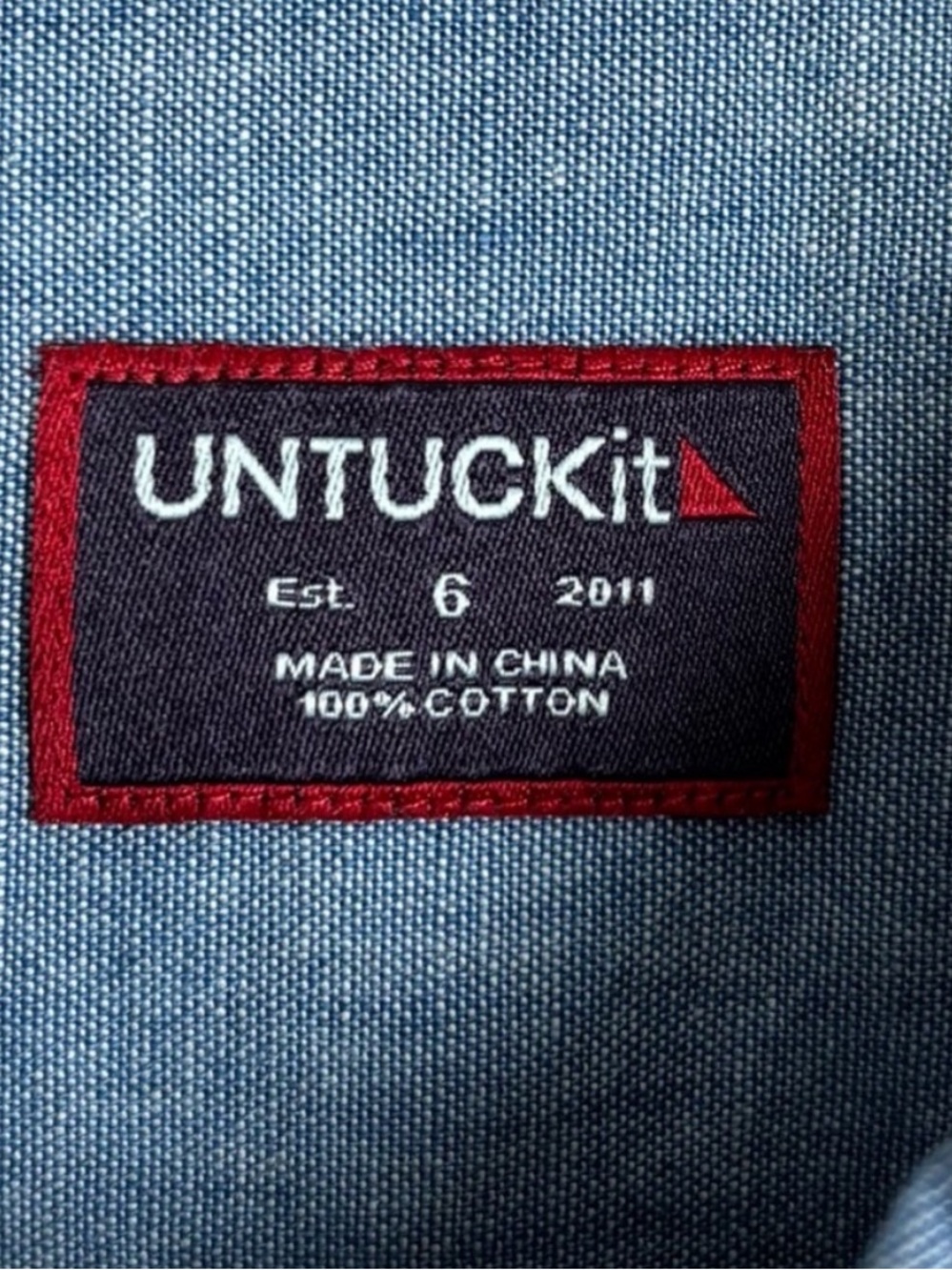 Untuckit denim shirt long sleeve - Picture 6 of 10